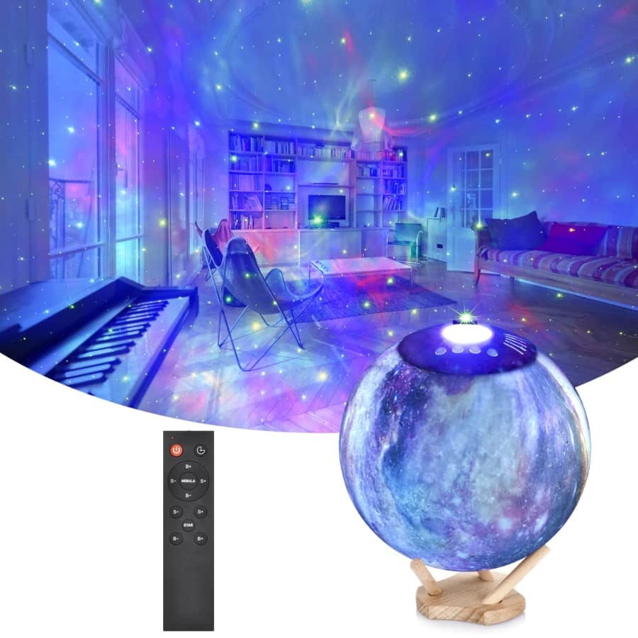2-in-1 Star Projector & Moon Lamp for $16