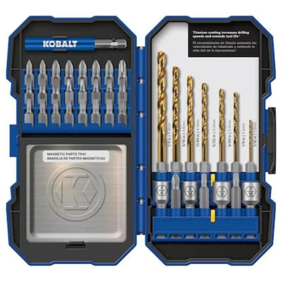 Kobalt Titanium Coated Drill Bit 40-Piece Set for $8 Kobalt Titanium Coated Drill Bit 40-Piece Set for $8