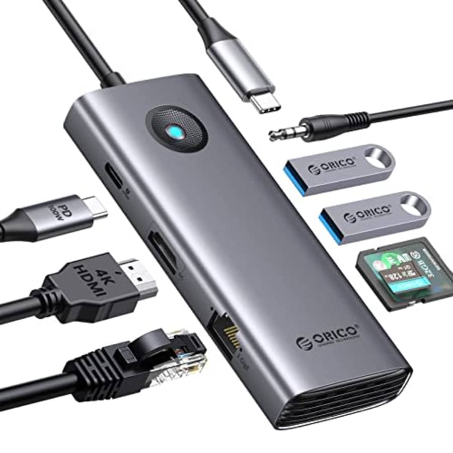 Orico 8-in-1 USB-C Hub for $30 Orico 8-in-1 USB-C Hub for $30