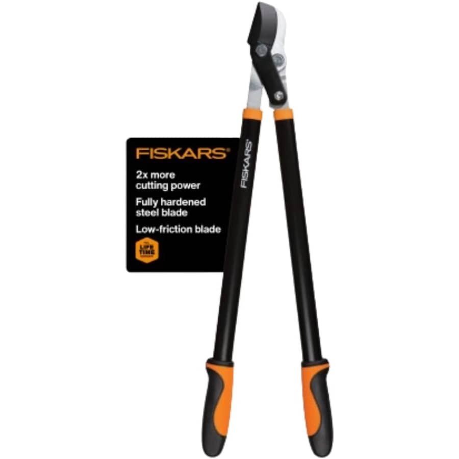 Fiskars 28" Power-Lever Garden Bypass Lopper and Tree Trimmer for $20