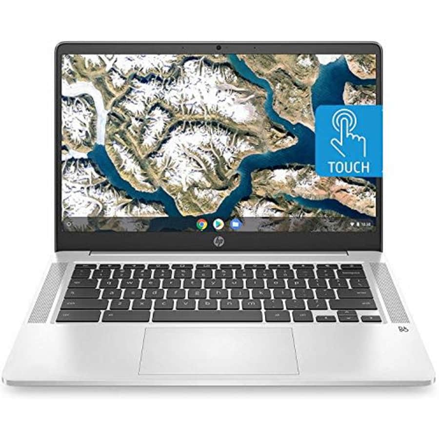 HP Chromebook 14-inch HD Touchscreen Laptop, Intel Celeron N4000, 4 GB RAM, 32 GB eMMC, Chrome for $230