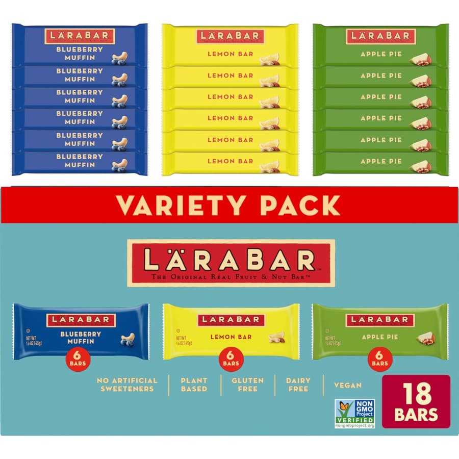 Larabar 18-Count Variety Pack for $13 Larabar 18-Count Variety Pack for $13