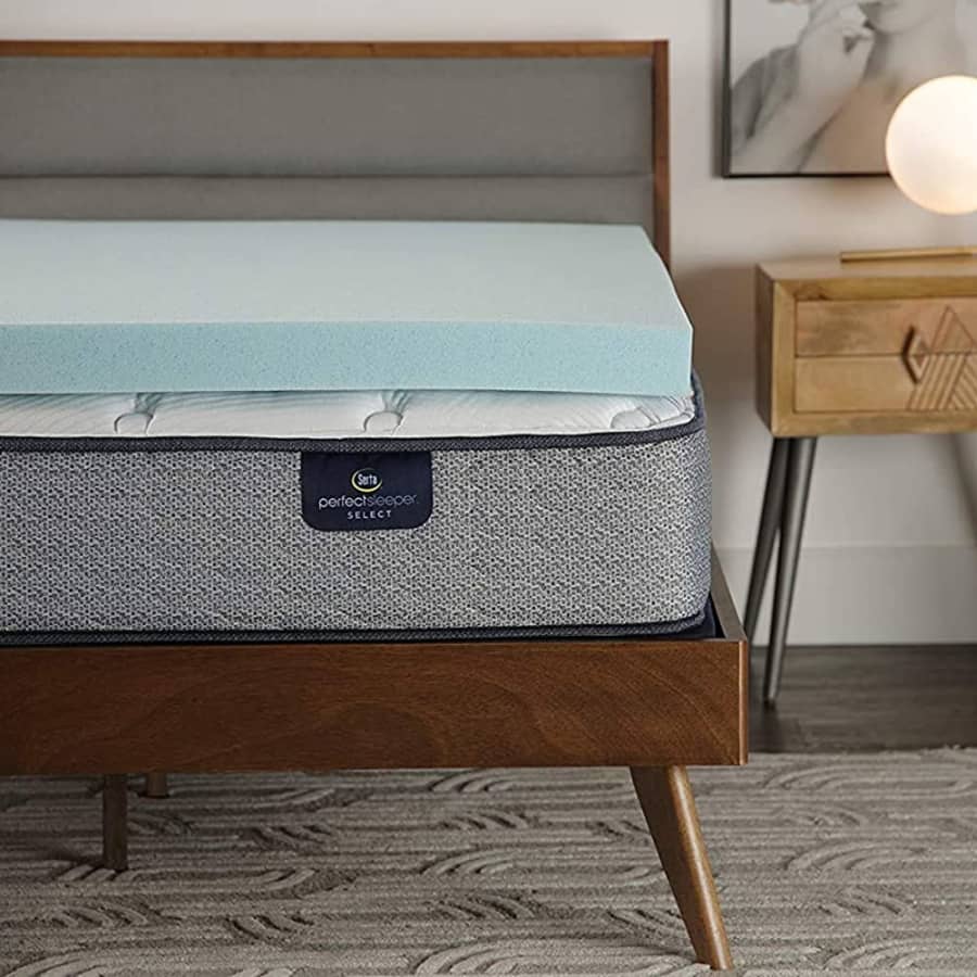 Serta ThermaGel 3" Queen Memory Foam Mattress Topper for $95