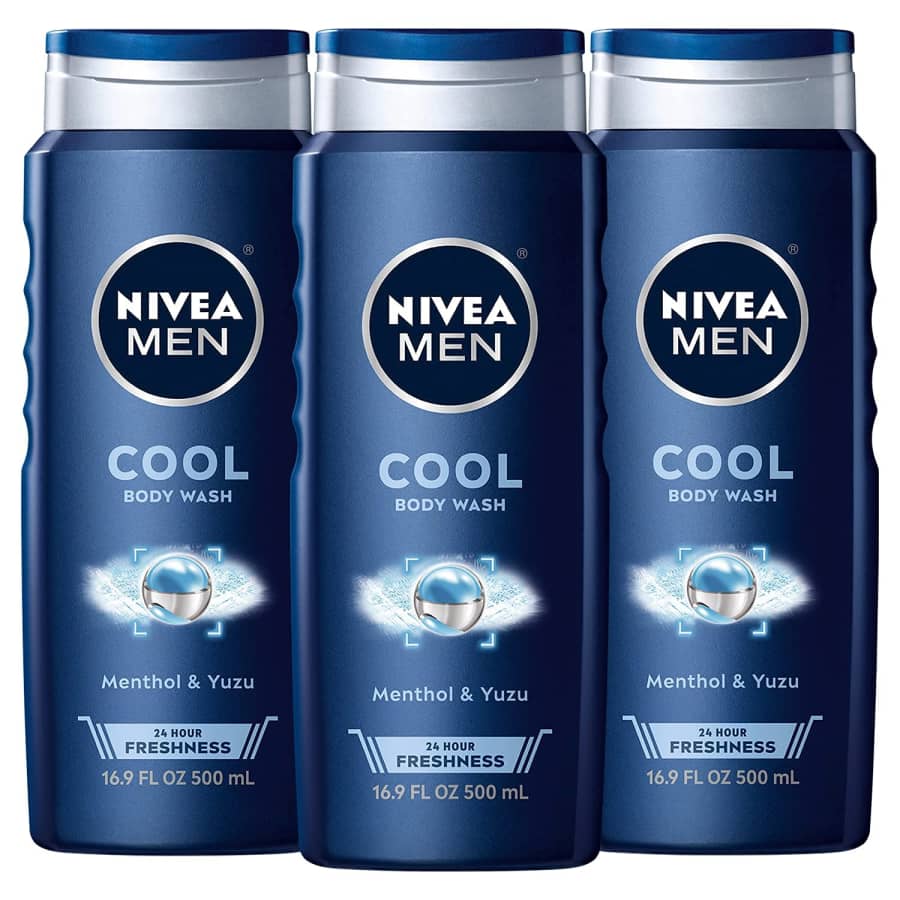 Nivea Men Cool Body Wash 3-Pack for $7.75 via Subscribe & Save