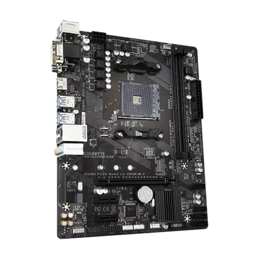 GIGABYTE GA-A320M-S2H-R (AMD Ryzen AM4/MicroATX/2xDDR4/HDMI/Realtek ALC887/3xPCIe/USB3.1 Gen for $99
