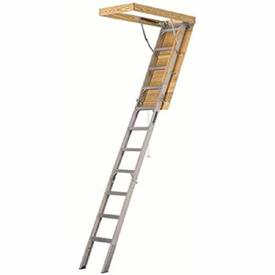 Louisville Ladder 25.5x54 Aluminum Attic Ladder, Type IAA, 375-pound Load Capacity, AA2510,Silver for $400