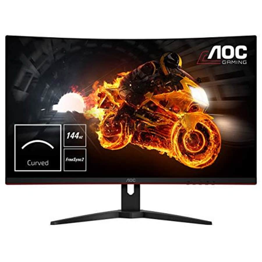 AOC CQ32G1 31.5" Curved Frameless Gaming Monitor, Quad HD 2560x1440, VA panel, 1 ms, MPRT, 144Hz, for $270