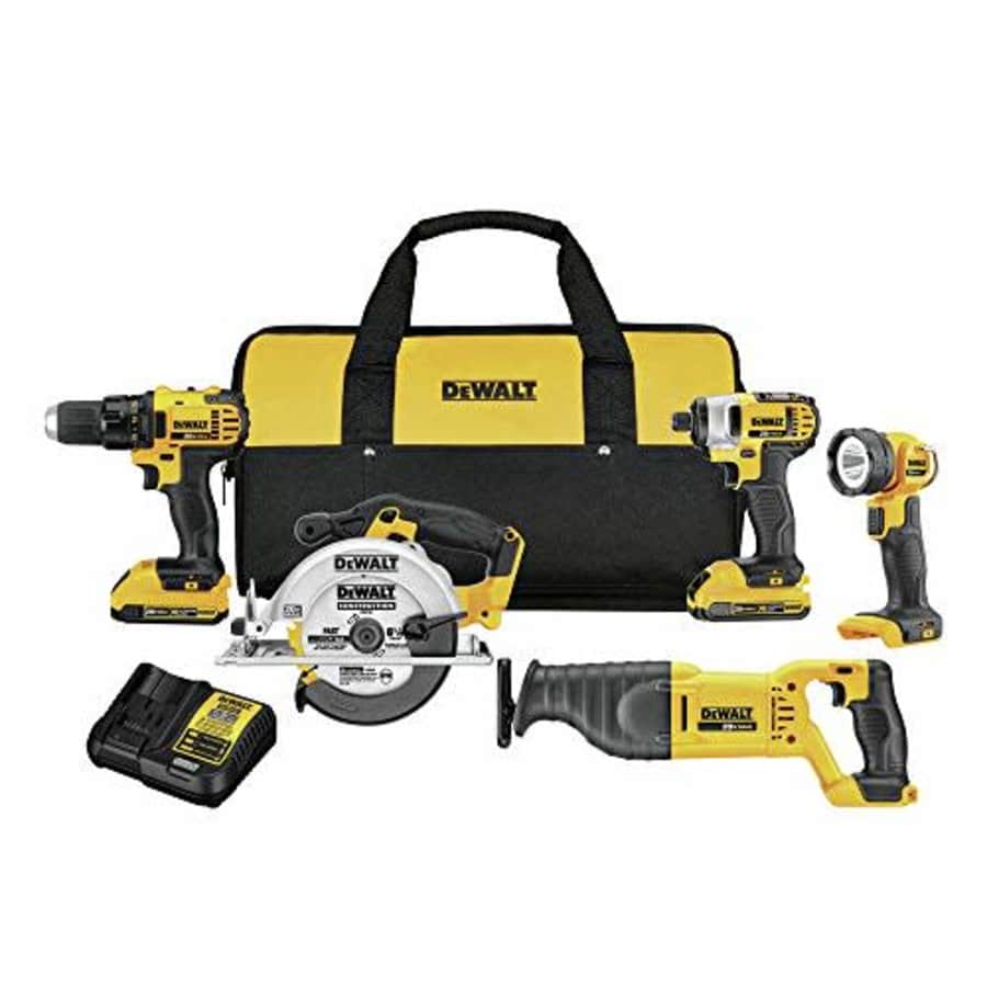 DeWalt DCK520D2 20V max li-ion 5-pc. cordless combo kit for $900