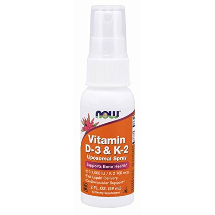 Now Foods NOW Supplements, Vitamin D-3 & K-2 Liposomal Spray 1,000 IU/100 mcg, Supports Bone Health*, 2-Ounce for $12 Now Foods NOW Supplements, Vitamin D-3 & K-2 Liposomal Spray 1,000 IU/100 mcg, Supports Bone Health*, 2-Ounce for $12