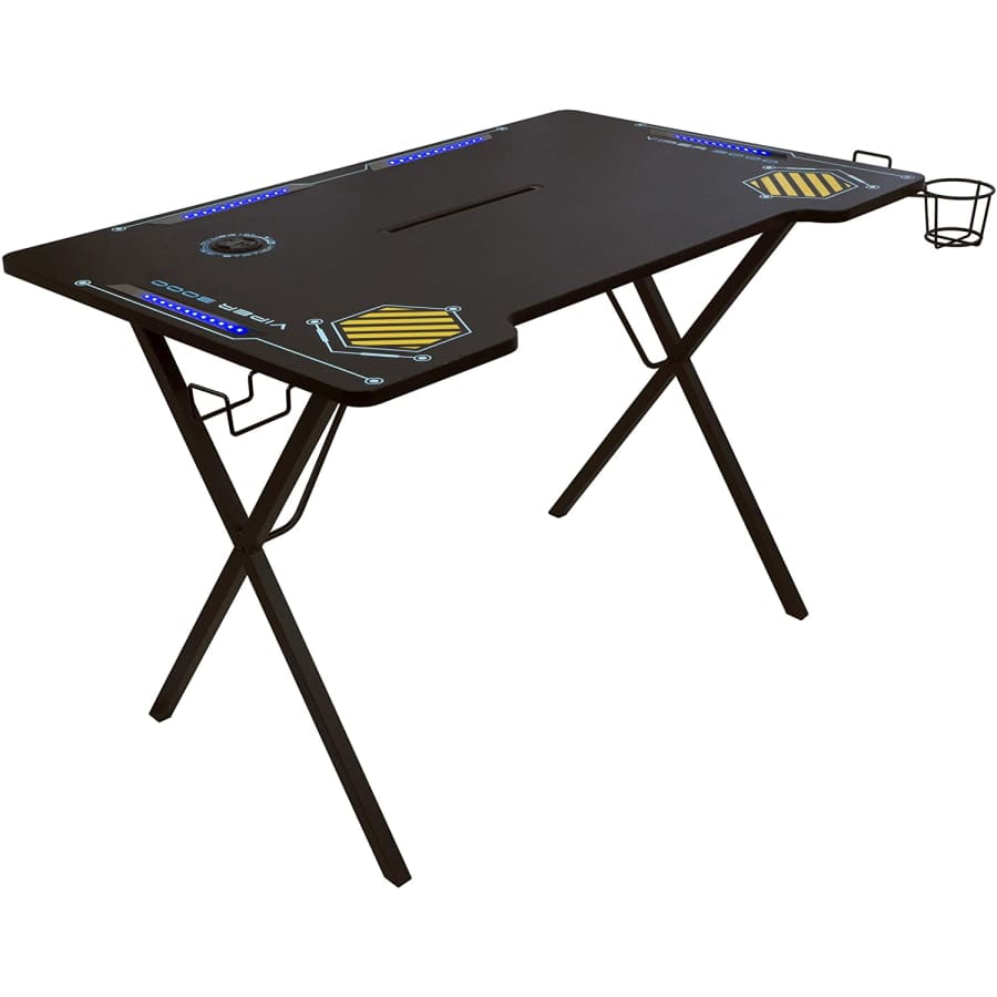 Atlantic Viper 3000 Gaming Desk w/ LED Lights & USB for $70 Atlantic Viper 3000 Gaming Desk w/ LED Lights & USB for $70