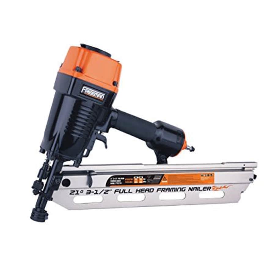 Freeman PFR2190 Pneumatic 21 Degree 3-1/2" Full Round Head Framing Nailer Ergonomic and Lightweight for $95