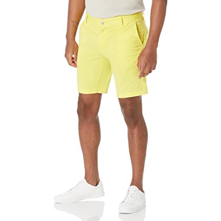 Hugo Boss BOSS Men's Schino Slim Fit Shorts, Aurora Yellow, 30 for $45