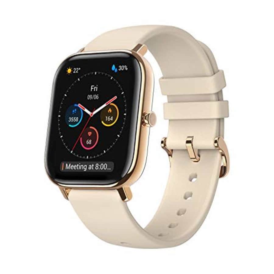 Amazfit GTS Fitness Smartwatch with Heart Rate Monitor, 14-Day Battery Life, Music Control, 1.65" for $120