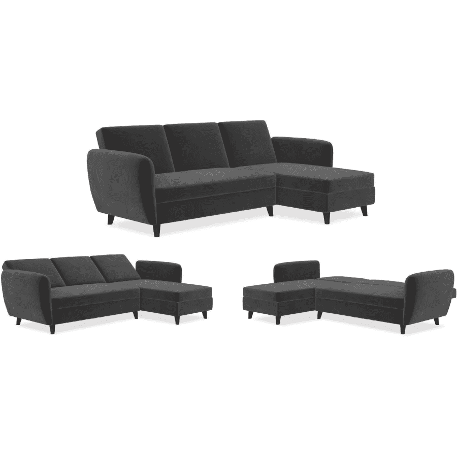 Novogratz Perry 2-Piece Convertible Sectional Sofa Bed w/ Storage for $516