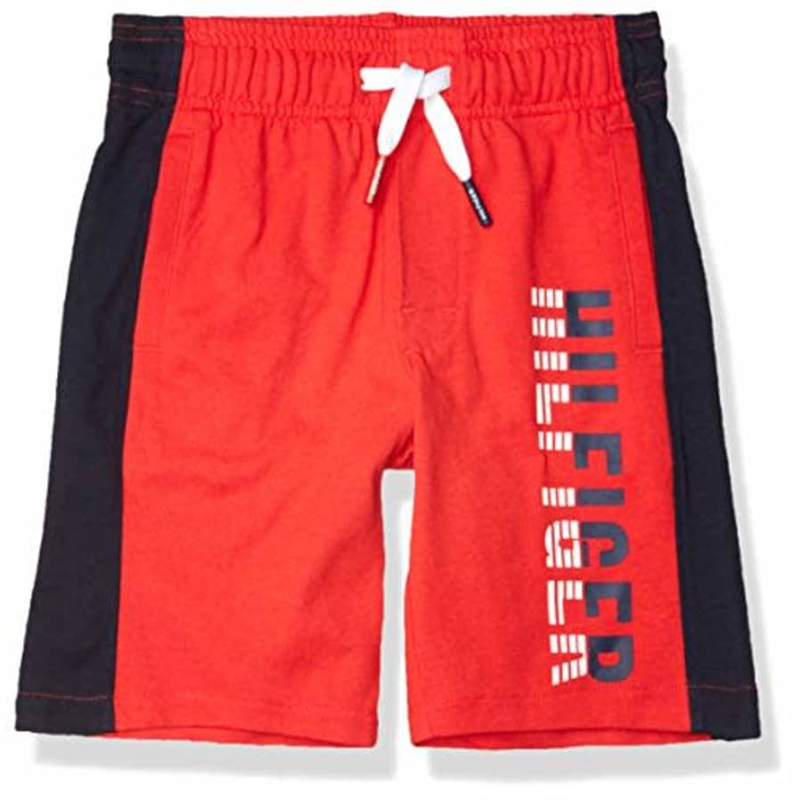 Tommy Hilfiger Kids Boys' Logo Drawstring Pull-On Short, High Risk red, 2T for $85 Tommy Hilfiger Kids Boys' Logo Drawstring Pull-On Short, High Risk red, 2T for $85