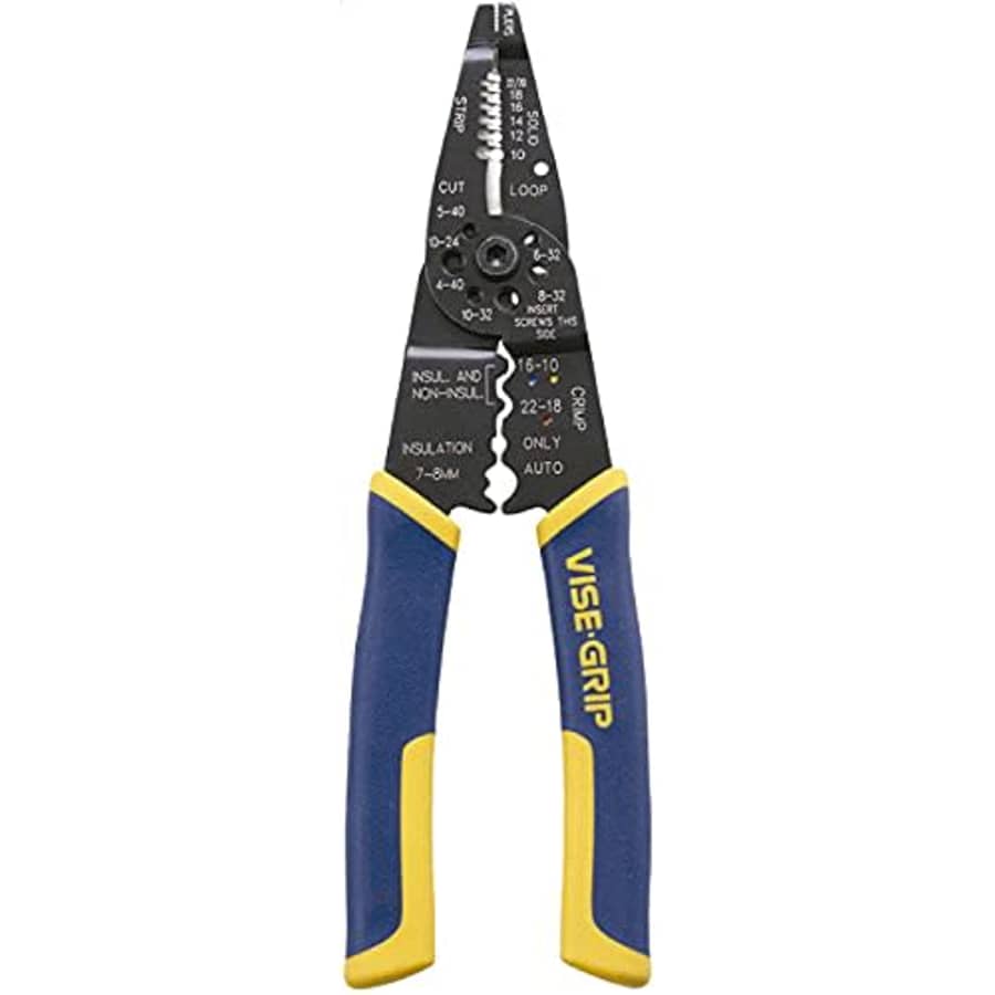 Irwin Vise-Grip Wire Stripping Tool/Wire Cutter, 8-Inch (2078309)! 01 - Pack/8-Inch for $30 Irwin Vise-Grip Wire Stripping Tool/Wire Cutter, 8-Inch (2078309)! 01 - Pack/8-Inch for $30