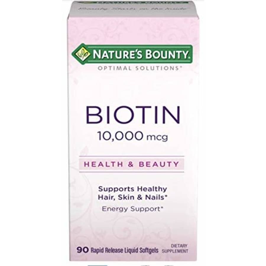 Nature's Bounty Optimal Solutions Biotin 10,000 mcg 90 Rapid Release Liquid Softgels for $8 Nature's Bounty Optimal Solutions Biotin 10,000 mcg 90 Rapid Release Liquid Softgels for $8