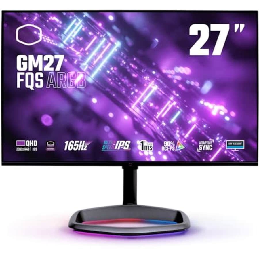 Cooler Master 27" 1440p 165Hz IPS Gaming Monitor for $180