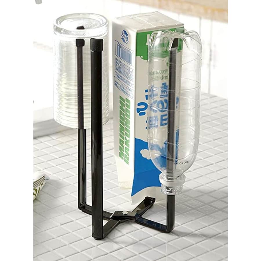 Yamazaki Home Tower Kitchen Eco Stand for Drying Bags, Bottles, and more for $18