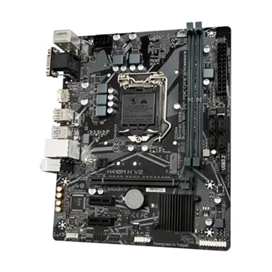 GIGABYTE H410M H V2 Intel H410 LGA 1200 Micro ATX DDR4-SDRAM Motherboard for $86