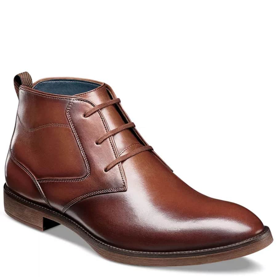 Stacy Adams Men's Kyron Plain Toe Lace Up Chukka Boots for $46