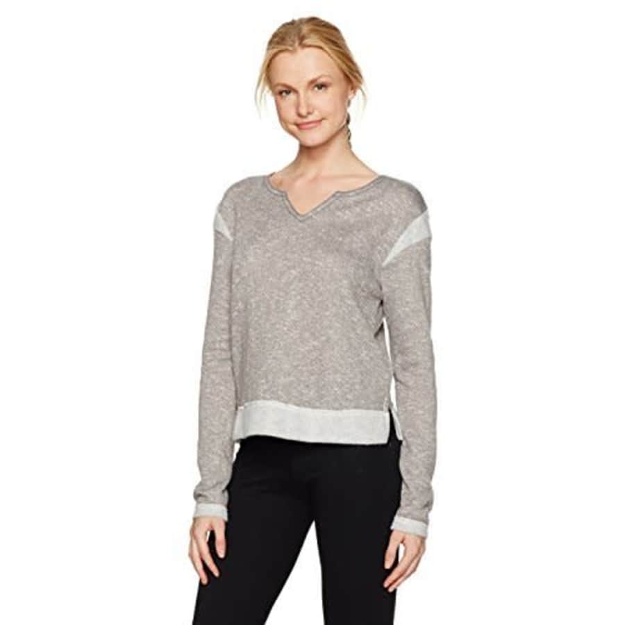 SHAPE activewear Women's Surfer French Terry Sweatshirt, Steel Grey Heather, S for $10