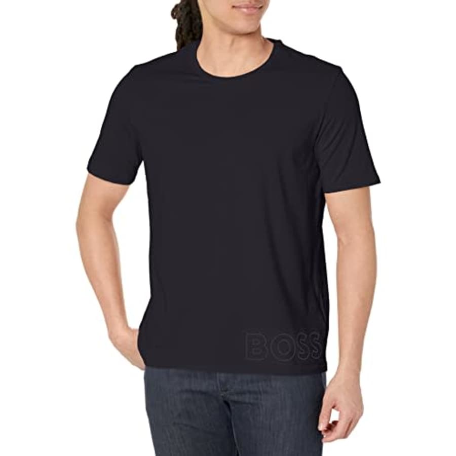 Hugo Boss BOSS Men's Identity Crewneck Lounge T-Shirt, Dark Blue, XL for $26