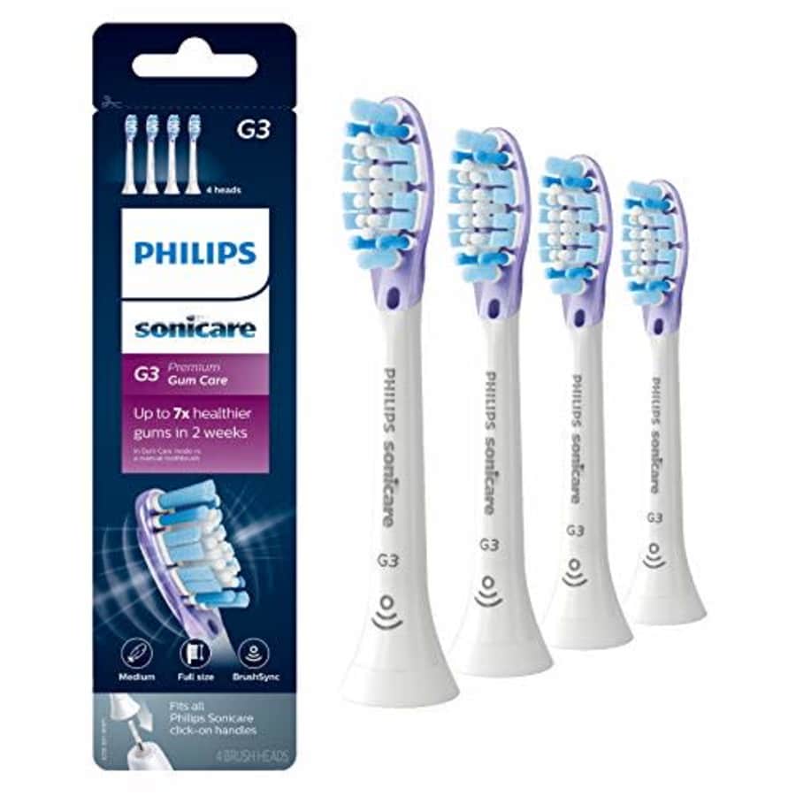 Genuine Philips Sonicare G3 Premium Gum Care toothbrush head, HX9054/65, 4-pk, white for $55