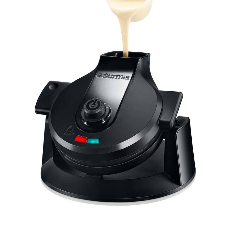 Gourmia Dual-Pour Rotating Waffle Maker for $49
