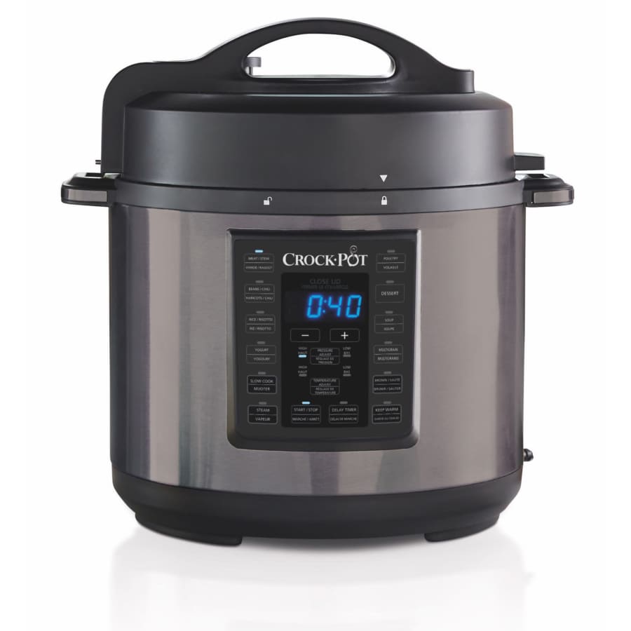Crock-Pot 6-Quart 8-in-1 Multi-Use Express Crock Programmable Pressure Cooker for $50 Crock-Pot 6-Quart 8-in-1 Multi-Use Express Crock Programmable Pressure Cooker for $50