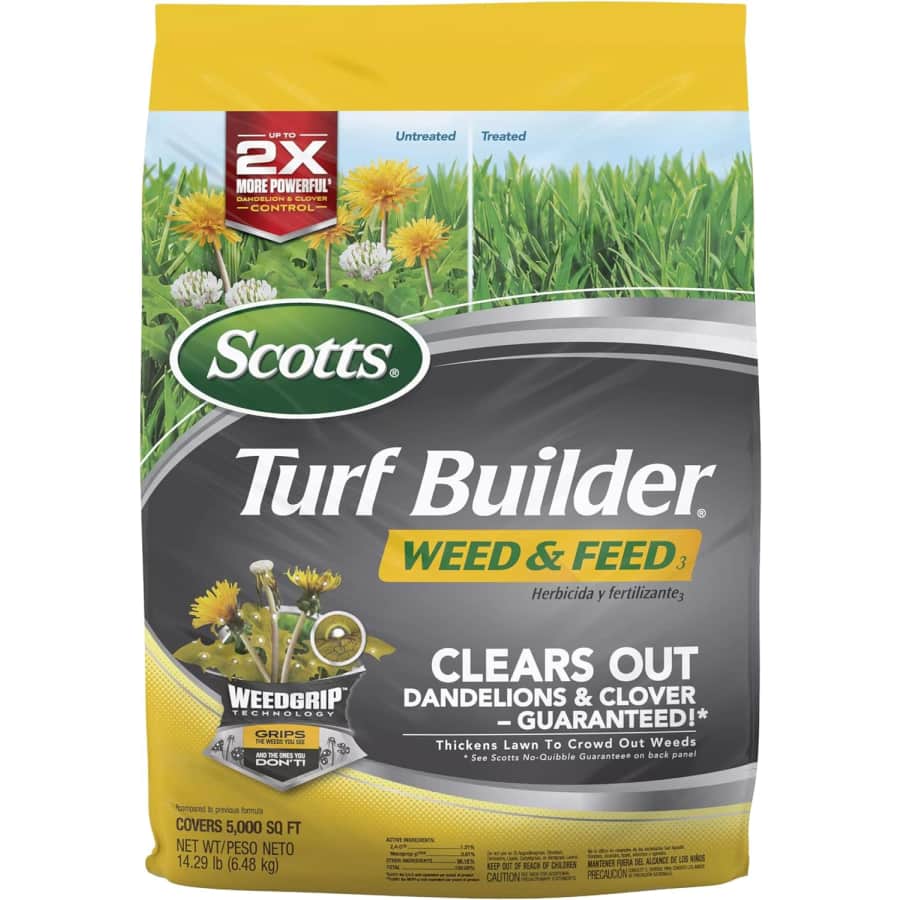 Scotts Turf Builder Weed & Feed 14.3-lb. Bag for $25