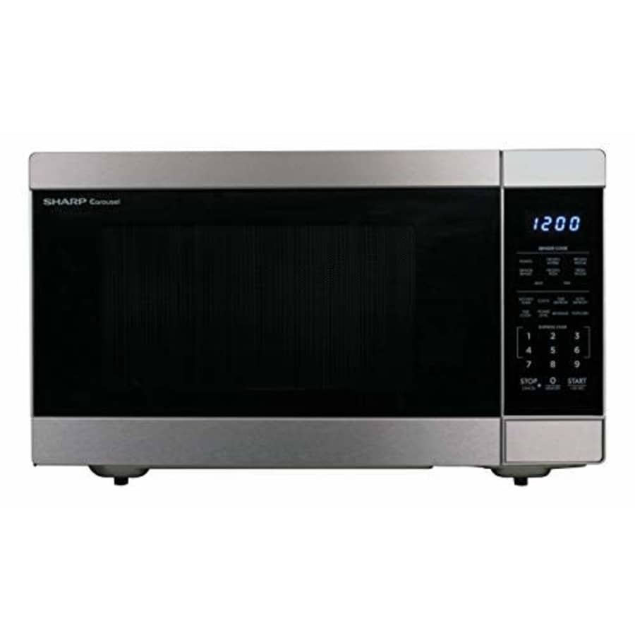 Sharp, Stainless Steel Countertop 1100 Watt Microwave Oven, 1.6 cu. ft for $180