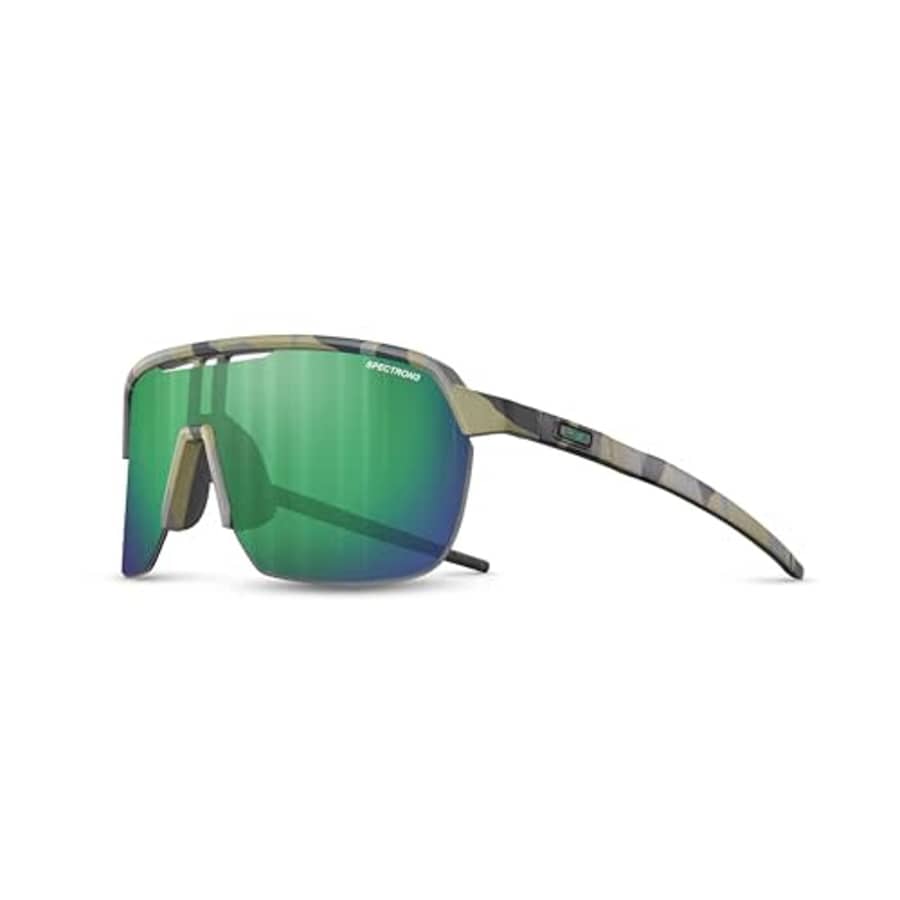 Julbo Frequency Sunglasses, Camo Gray/Black Frame - Spectron 3 Smoke Lens w/Green Mirror for $104