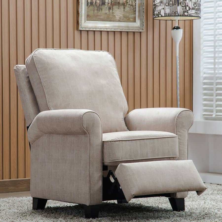 ANJ Contemporary Push Back Recliner Chair for $100 ANJ Contemporary Push Back Recliner Chair for $100
