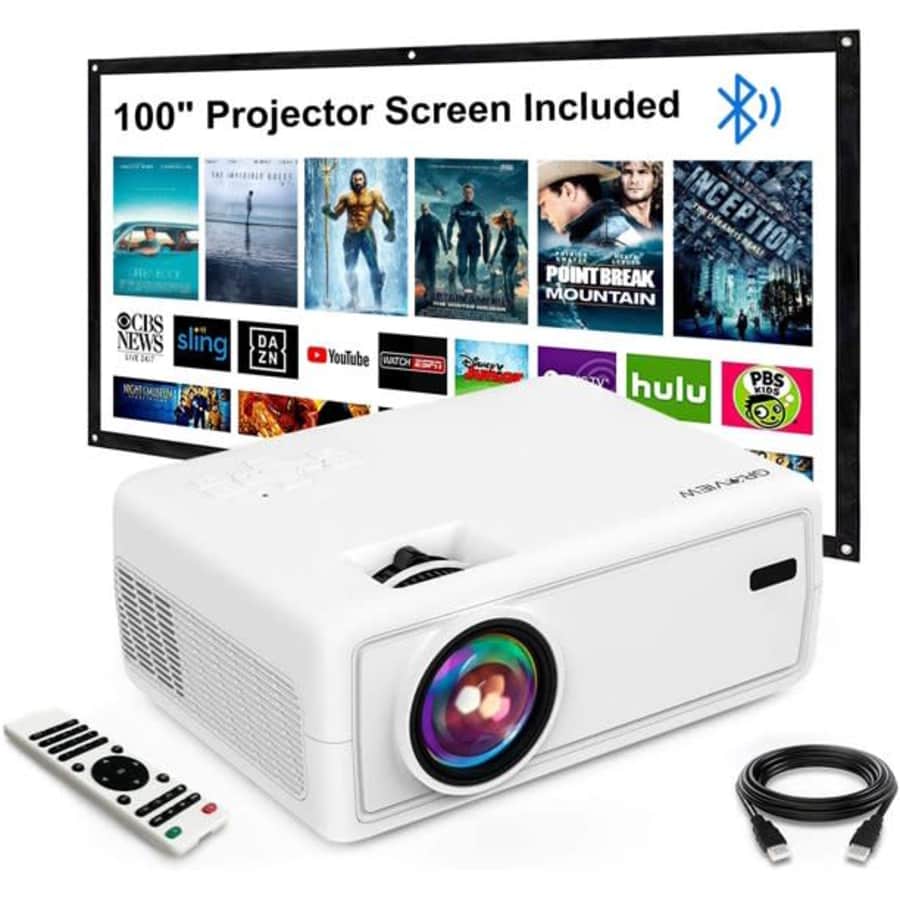 Groview 720p Mini Projector for $55
