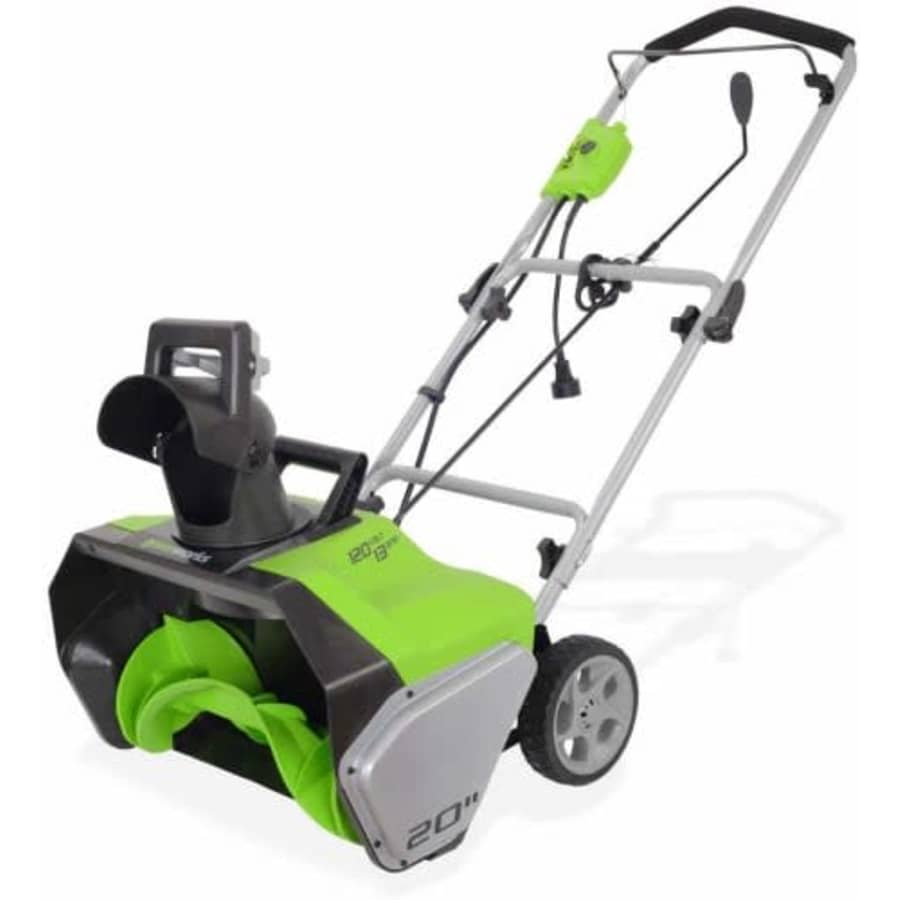 Greenworks 13A 20" Electric Corded Snow Thrower for $97 Greenworks 13A 20" Electric Corded Snow Thrower for $97