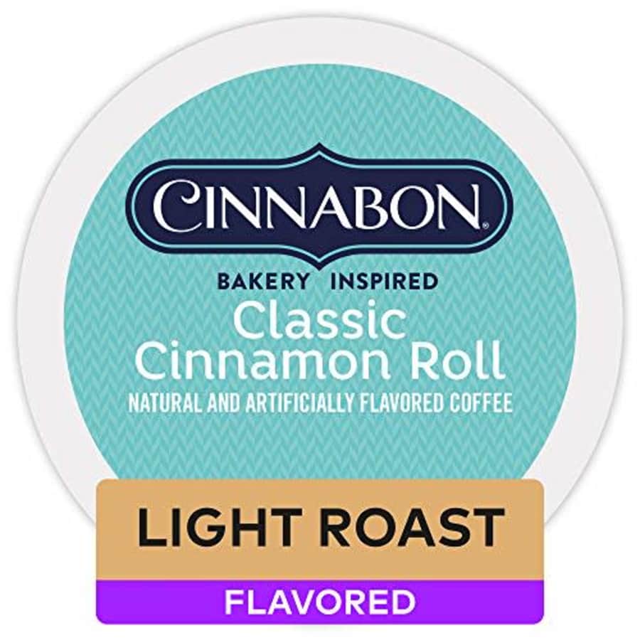 Cinnabon Classic Cinnamon Roll, Single-Serve Keurig K-Cup Pods, Flavored Coffee, 72 Count for $39