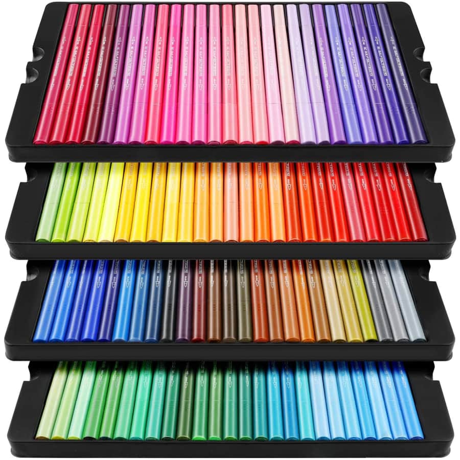 GC Quill 100-Piece Dual-Tip Calligraphy Markers for $20