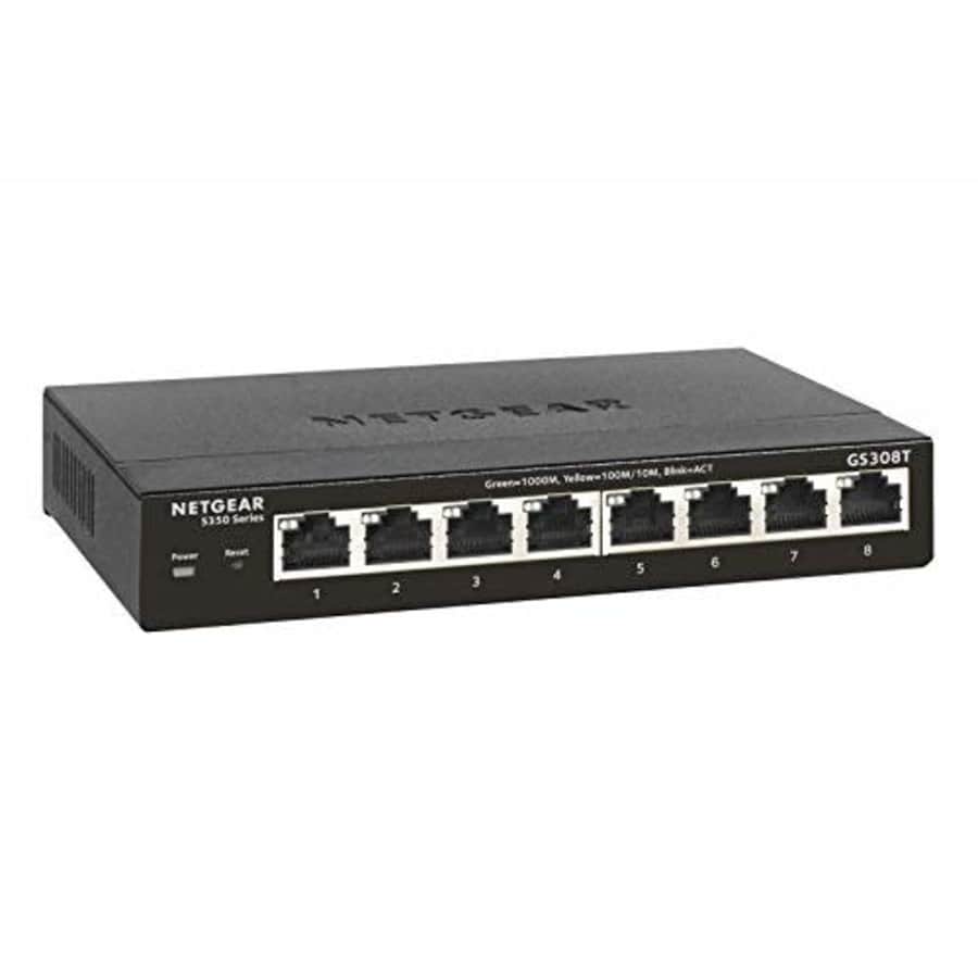 NETGEAR 8-Port Gigabit Ethernet Smart Managed Pro Switch (GS308T) - Desktop, Fanless Housing for for $173