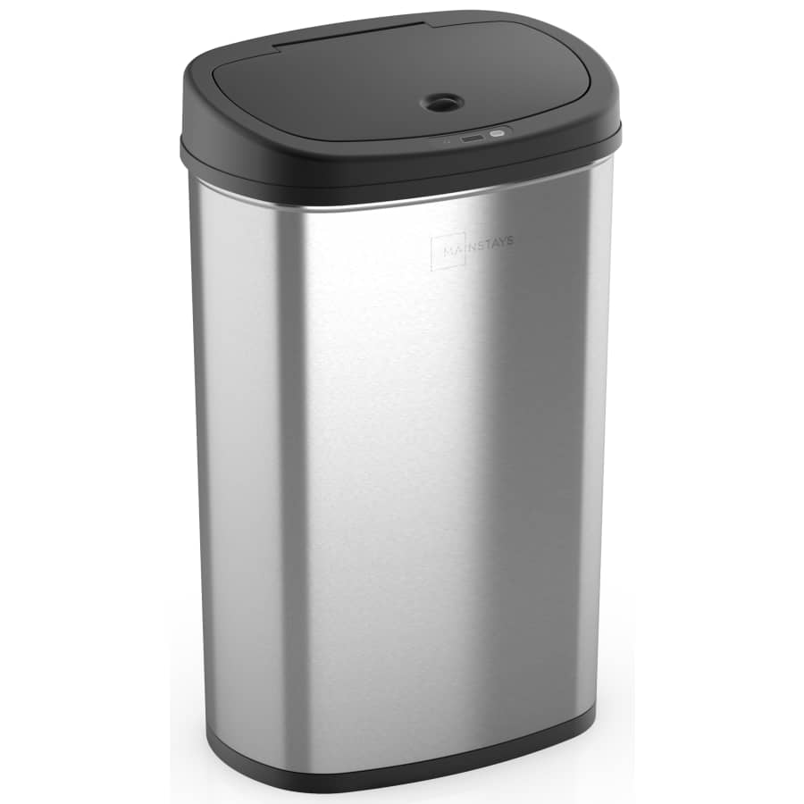 Mainstays 13.2-Gallon Motion Sensor Trash Can for $45 Mainstays 13.2-Gallon Motion Sensor Trash Can for $45