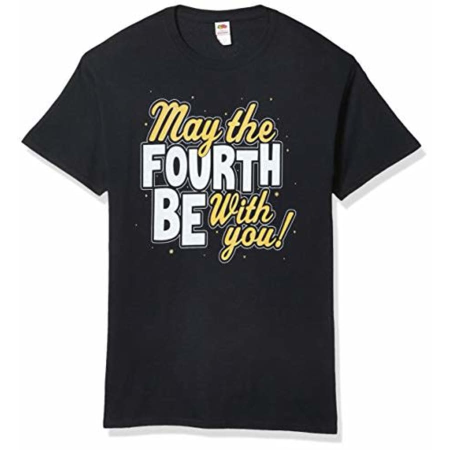 Star Wars Men's T-Shirt, BLACK, medium for $7