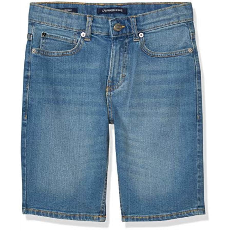 Calvin Klein Boys' Stretch Denim Short, Cabana Blue, 5 for $38 Calvin Klein Boys' Stretch Denim Short, Cabana Blue, 5 for $38