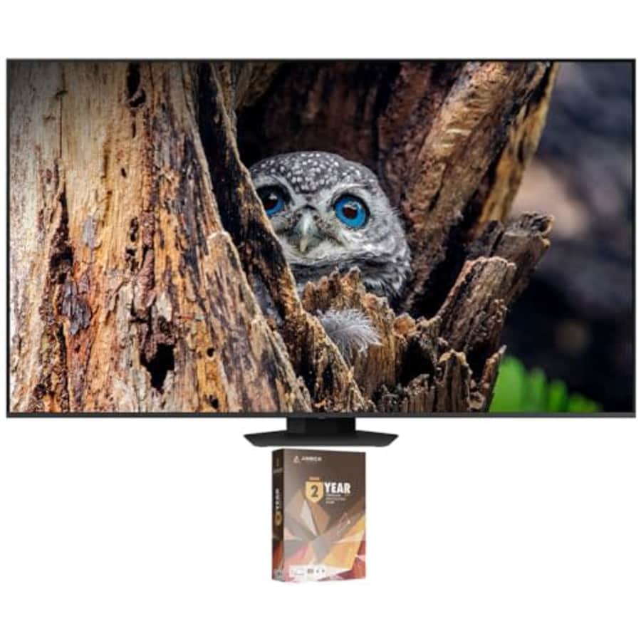 SAMSUNG QN55Q80DAFXZA 55 Inch QLED 4K Quantum HDR Plus Smart TV with 2 Year Amber Protection Plan for $1,198