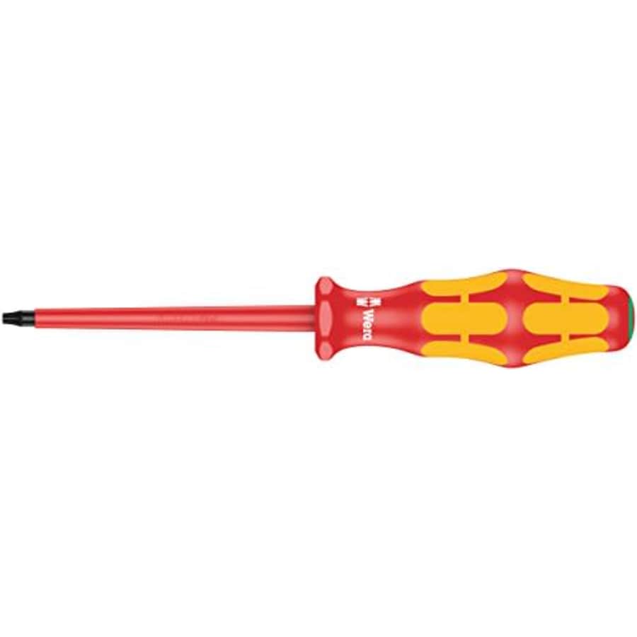 Wera 05006169001 Kraftform Plus VDE 167i Torx Insulated Screwdriver, TX 9 Head, 3-1/8" Blade Length for $12