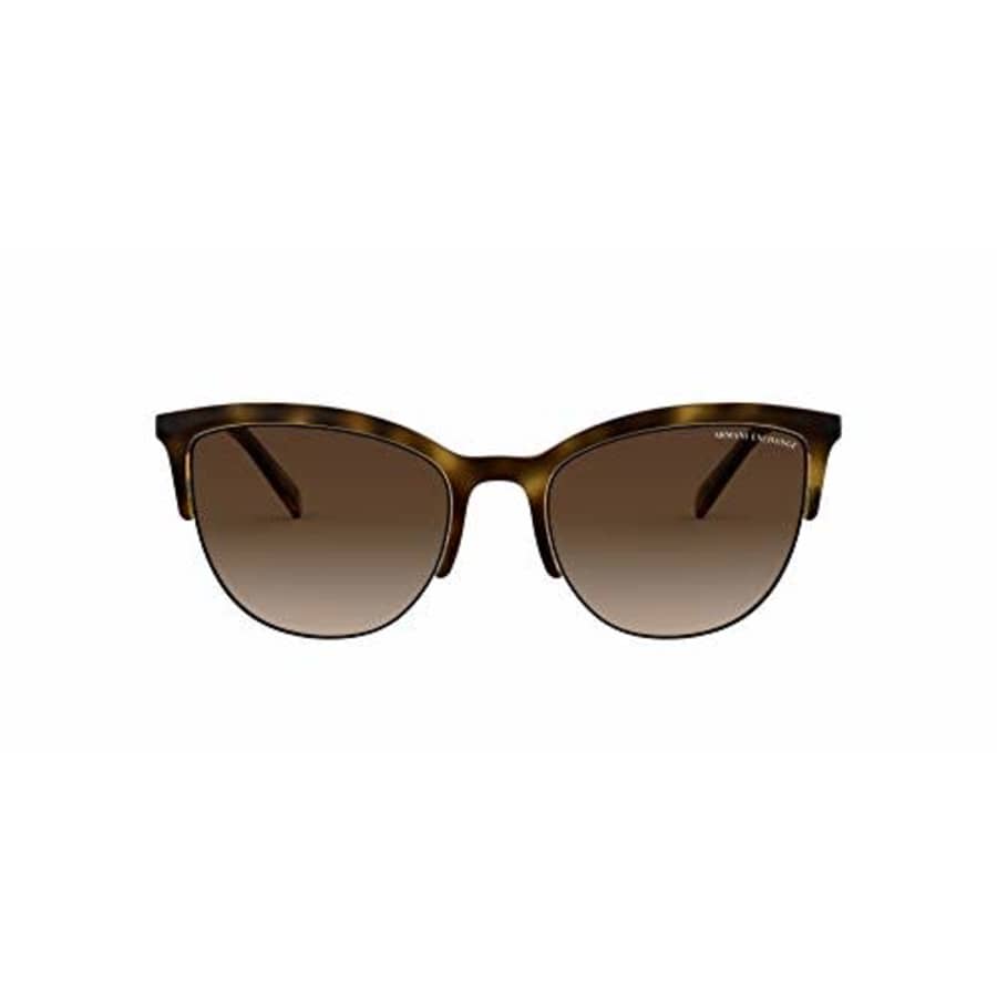 A|X Armani Exchange Women's AX4083S Round Sunglasses, Havana/Brown Gradient, 54 mm for $97 A|X Armani Exchange Women's AX4083S Round Sunglasses, Havana/Brown Gradient, 54 mm for $97
