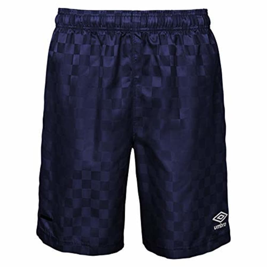Umbro Checkerboard Short (Youth), Navy/White, Large (14-16) for $20