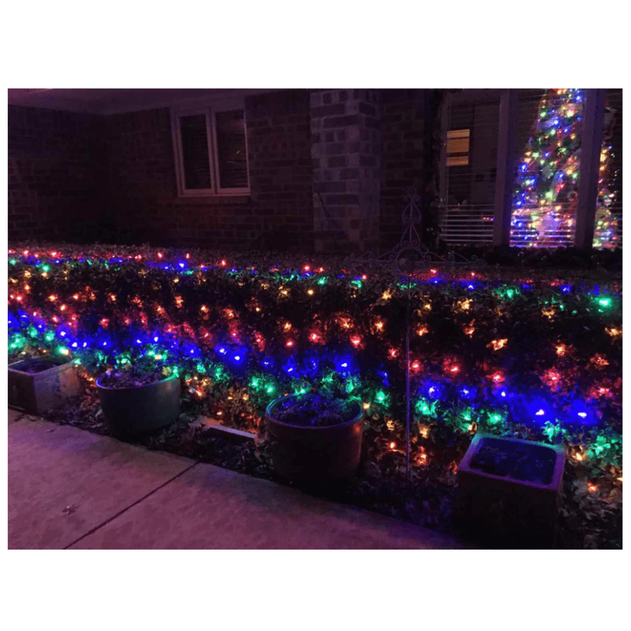 100-LED Christmas Multicolor Net Lights 4-Pack for $15 100-LED Christmas Multicolor Net Lights 4-Pack for $15