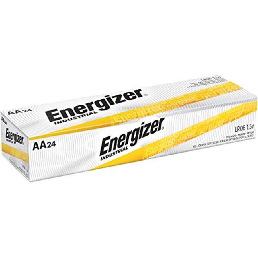 Energizer, EVEEN91CT, Industrial Alkaline AA Batteries, 144 / Carton for $70