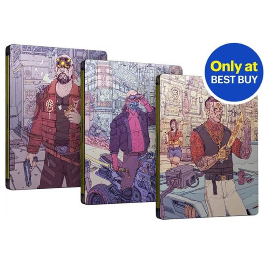 SteelBook Case for Cyberpunk 2077 for PS4, XB1, or PC Pre-Order at Best Buy: for free