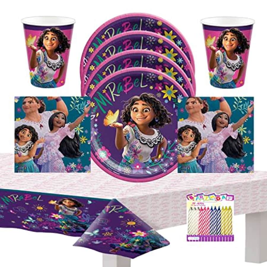 Disney Encanto Party Supplies Pack Serves 16: Encanto Birthday Party Supplies - Encanto 9" Plates for $22 Disney Encanto Party Supplies Pack Serves 16: Encanto Birthday Party Supplies - Encanto 9" Plates for $22